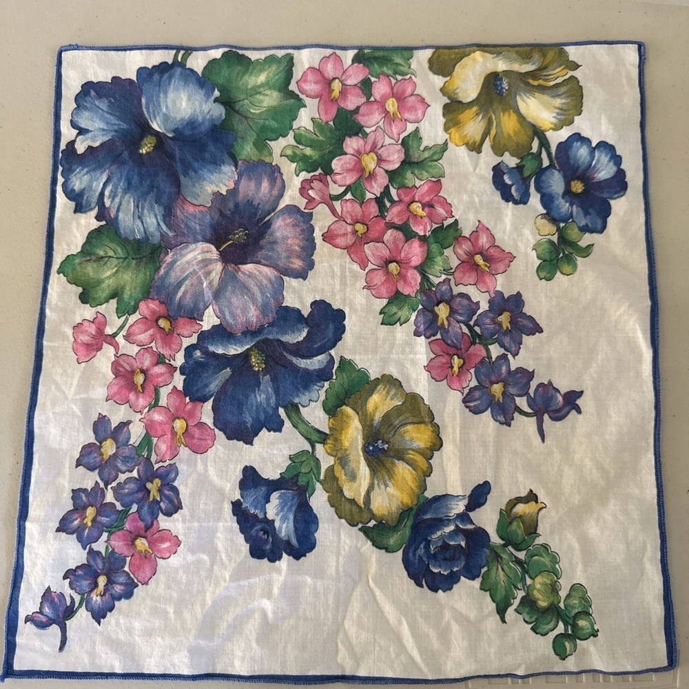 Vintage Handkerchief 12" Square  #552